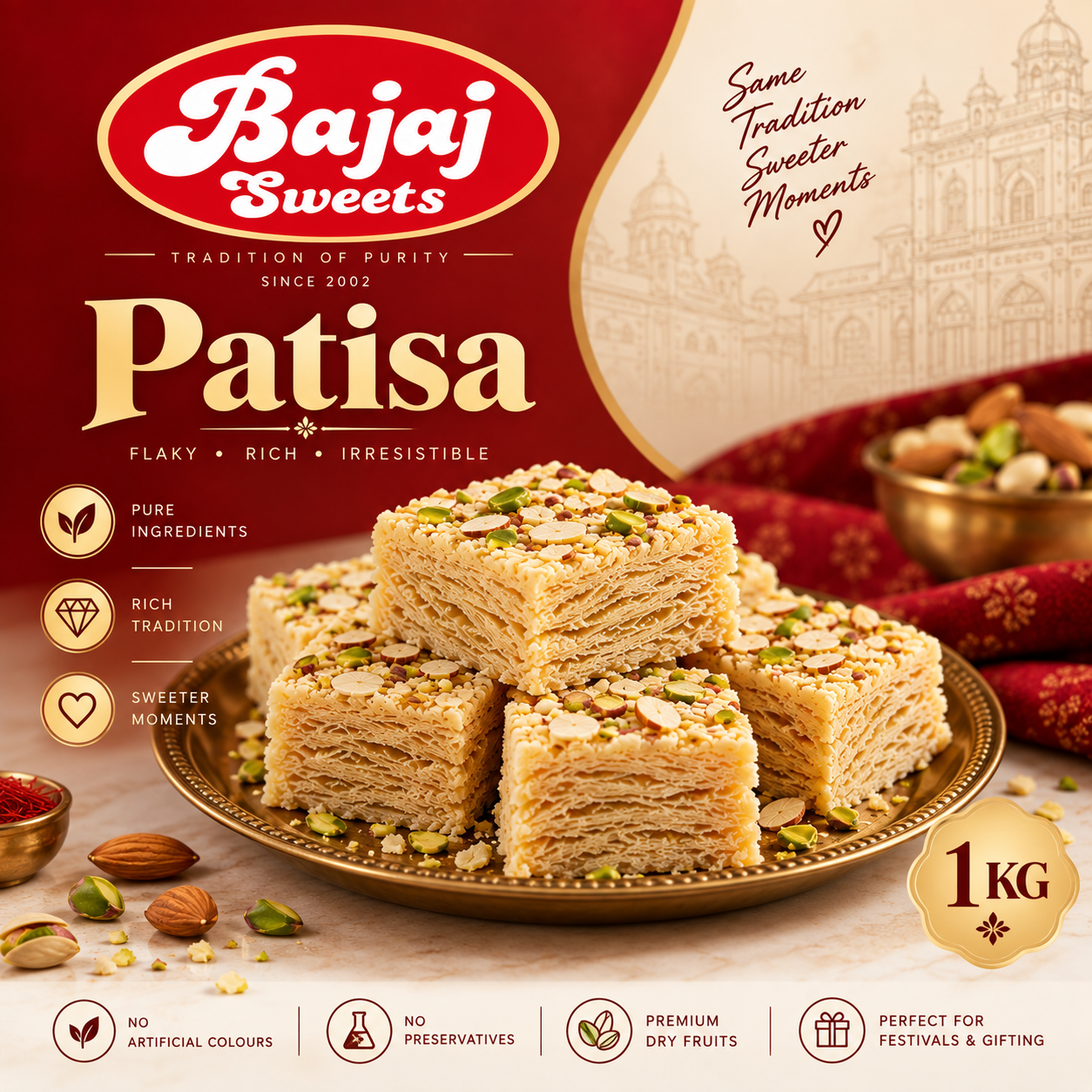 Bajaj Sweets – Special Patisa | 1 KG